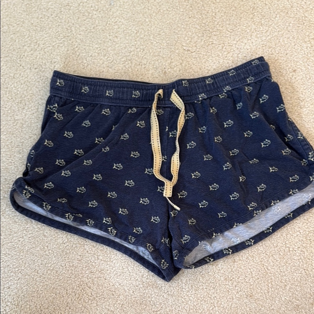 Polo by Ralph Lauren Yellow and Blue Athletic Shorts with Drawstring